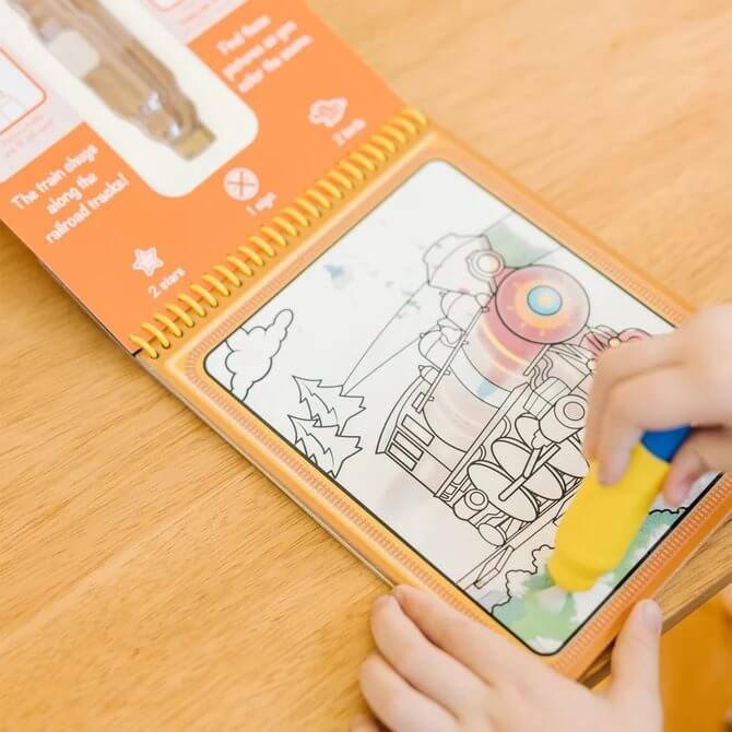 สมุดระบายสีด้วยน้ำรียูสซาเบิล รุ่นตัวอักษร Melissa & Doug [ระบายน้ำ+รียูส] รุ่น 5389